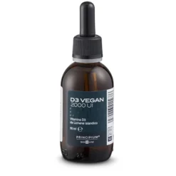 Bios Line Principium D3 Vegan 2000 UI - Integratore di vitamina D3 per la salute delle ossa, 50 ml