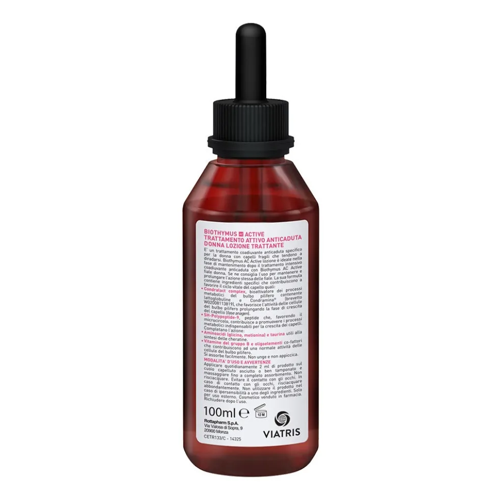 Biothymus AC Active - Lozione Trattante Trattamento Anticaduta Donna, 100ml