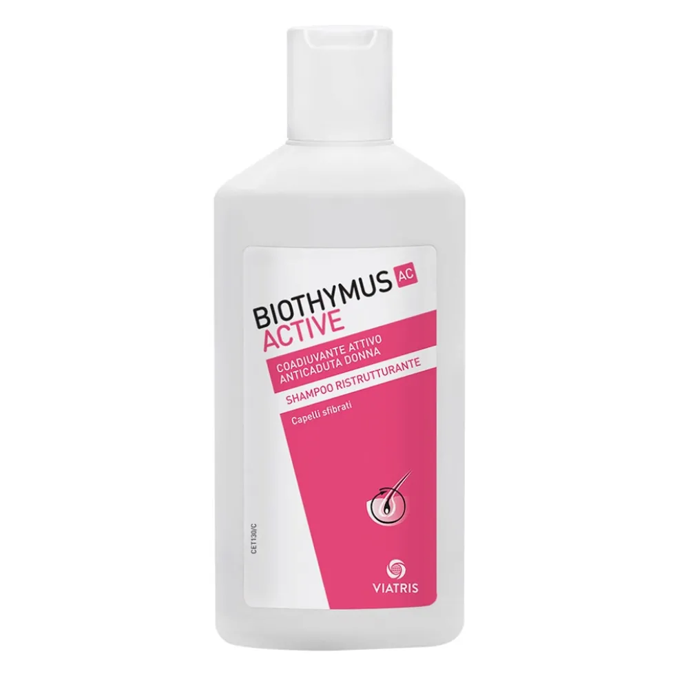 Biothymus AC Active - Shampoo Ristrutturante Anticaduta Capelli Donna, 200ml