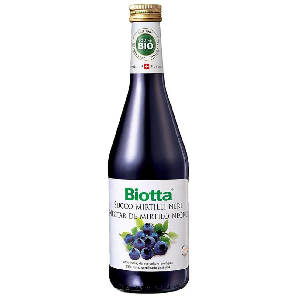 Biotta Succo di Mirtilli Neri Selvatici Bio, 500ml