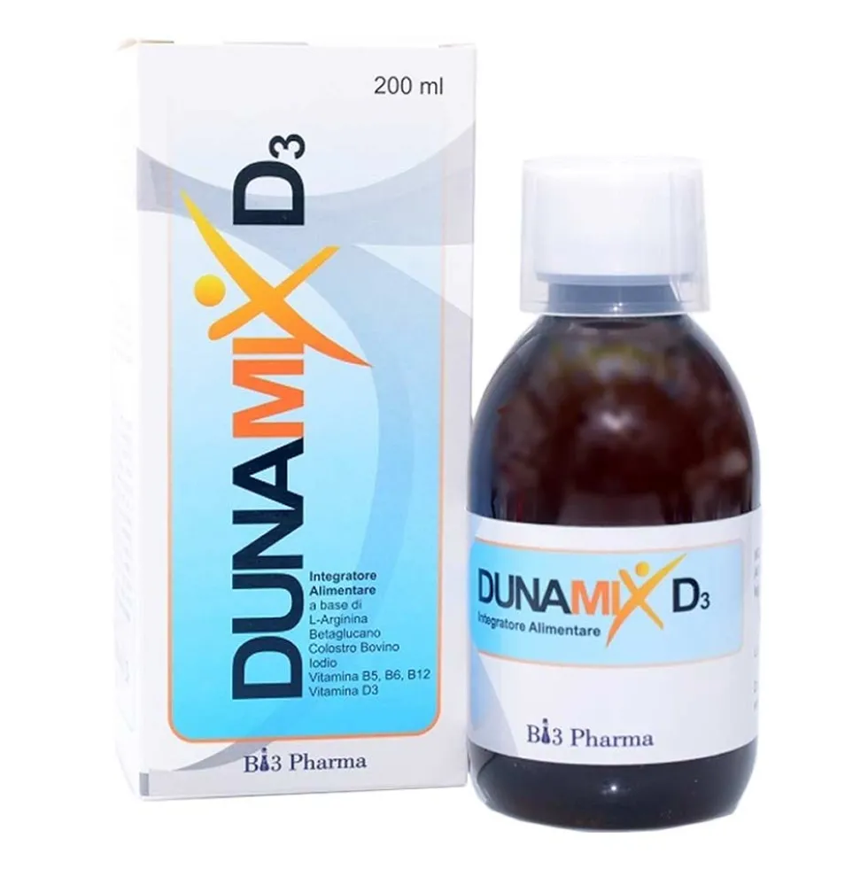 Bi3 Pharma Dunamix D3 Integratore Immunostimolante e Proenergetico, 200ml