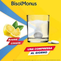 Bisolmonus Mucolitico contro Catarro e Tosse Grassa, 10 Compresse Effervescenti