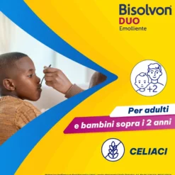 Bisolvon Duo Emolliente Sciroppo Contro Tosse e Gola Irritata Adulti e Bambini 2+, 100ml