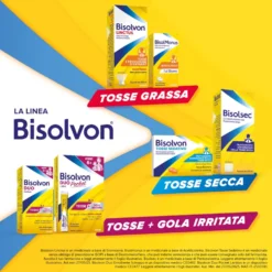 Bisolvon Linctus Sciroppo Mucolitico per Catarro e Tosse Grassa Gusto Fragola, 200ml