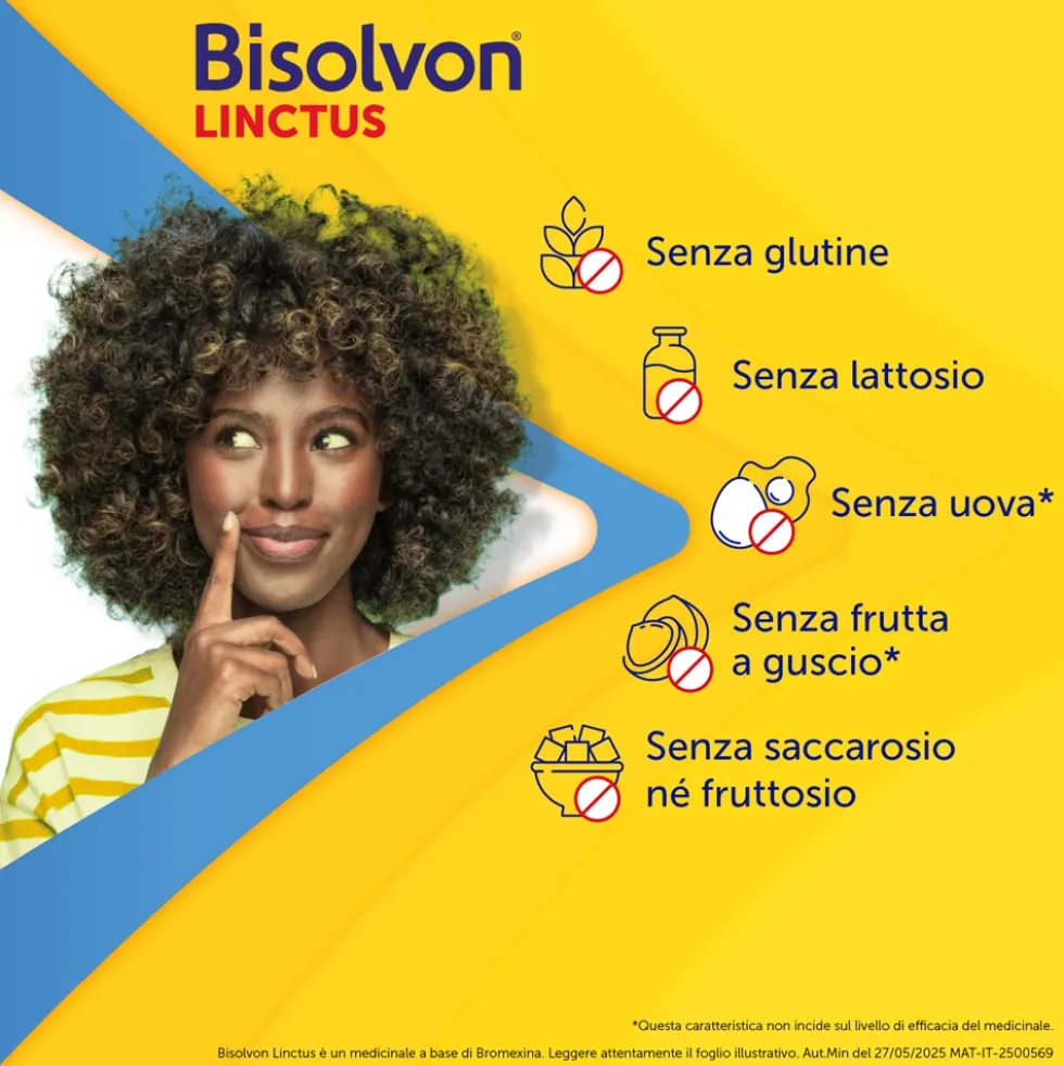 Bisolvon Linctus Sciroppo Mucolitico per Catarro e Tosse Grassa Gusto Fragola, 200ml