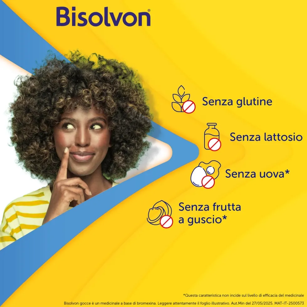 Bisolvon Soluzione Orale Gocce Mucolitico Contro Catarro e Tosse Grassa, 40ml