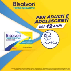 Bisolvon Tosse Sedativo per Tosse Secca Notturna, 20 Pastiglie Gommose