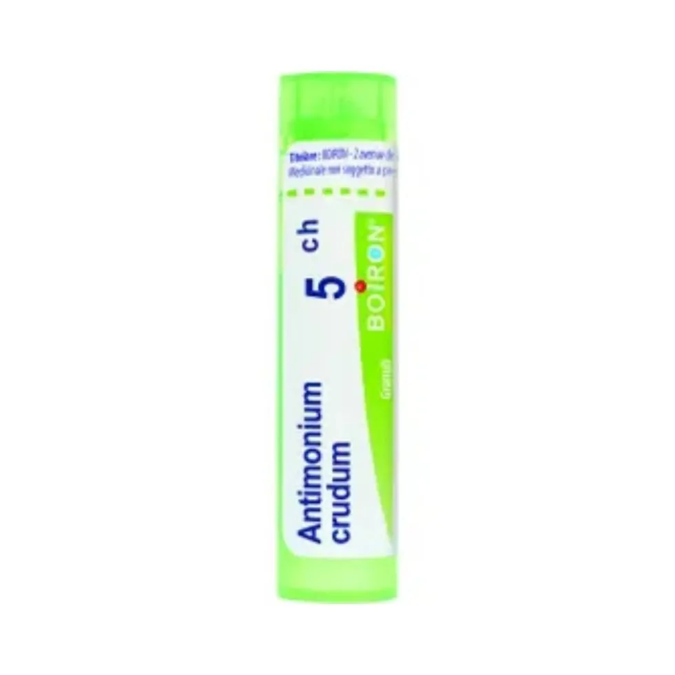 Boiron Antimonium Crudum 5CH Rimedio Omeopatico in Granuli, 4g