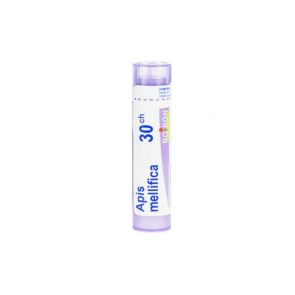 Boiron Apis Mellifica 30CH - Medicinale omeopatico per punture d'insetto e allergie, 80 granuli