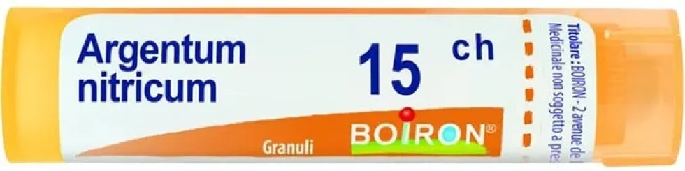 Boiron Argentum Nitricum 15 CH - Rimedio omeopatico per apprensione e agitazione, 80 granuli