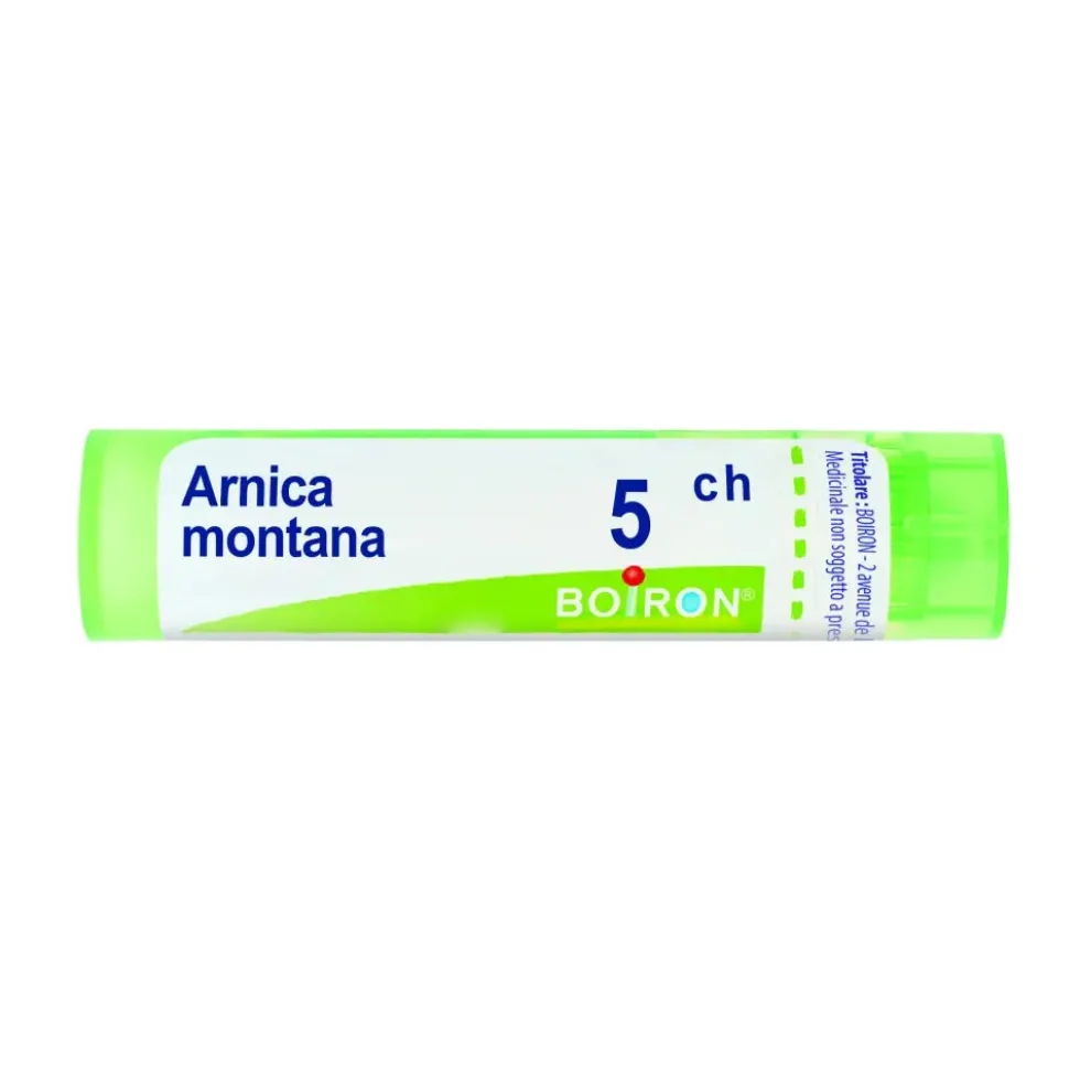 Boiron Arnica Montana 5CH - Rimedio omeopatico per traumi, lividi e dolori muscolari, tubo da 1 g