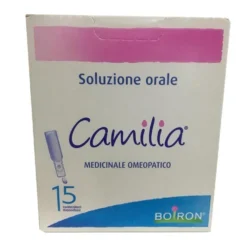 Boiron Camilia Soluzione orale - Soluzione omeopatica per la dentizione, 15 fiale monodose da 1 ml