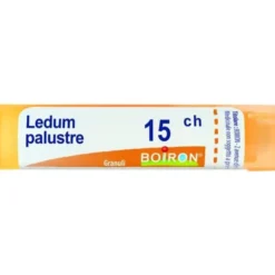 Boiron Ledum Palustre 15 CH medicinale omeopatico ad azione antidolorifica e repellente, 80 granuli
