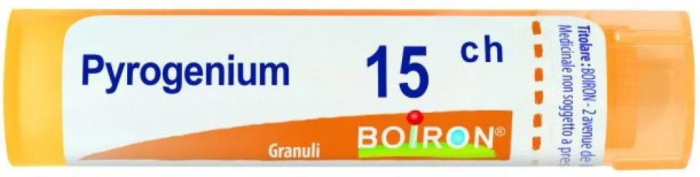 Boiron Pyrogenium 15CH - Medicinale omeopatico in granuli, tubo da 4 g