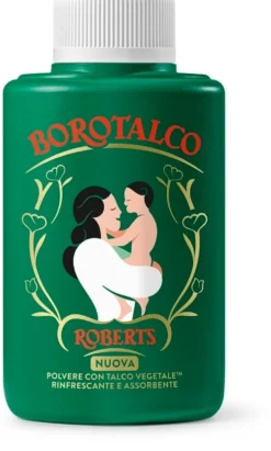 Borotalco Talco Vegetale Polvere assorbente e rinfrescante per pelli sensibili, 70 g