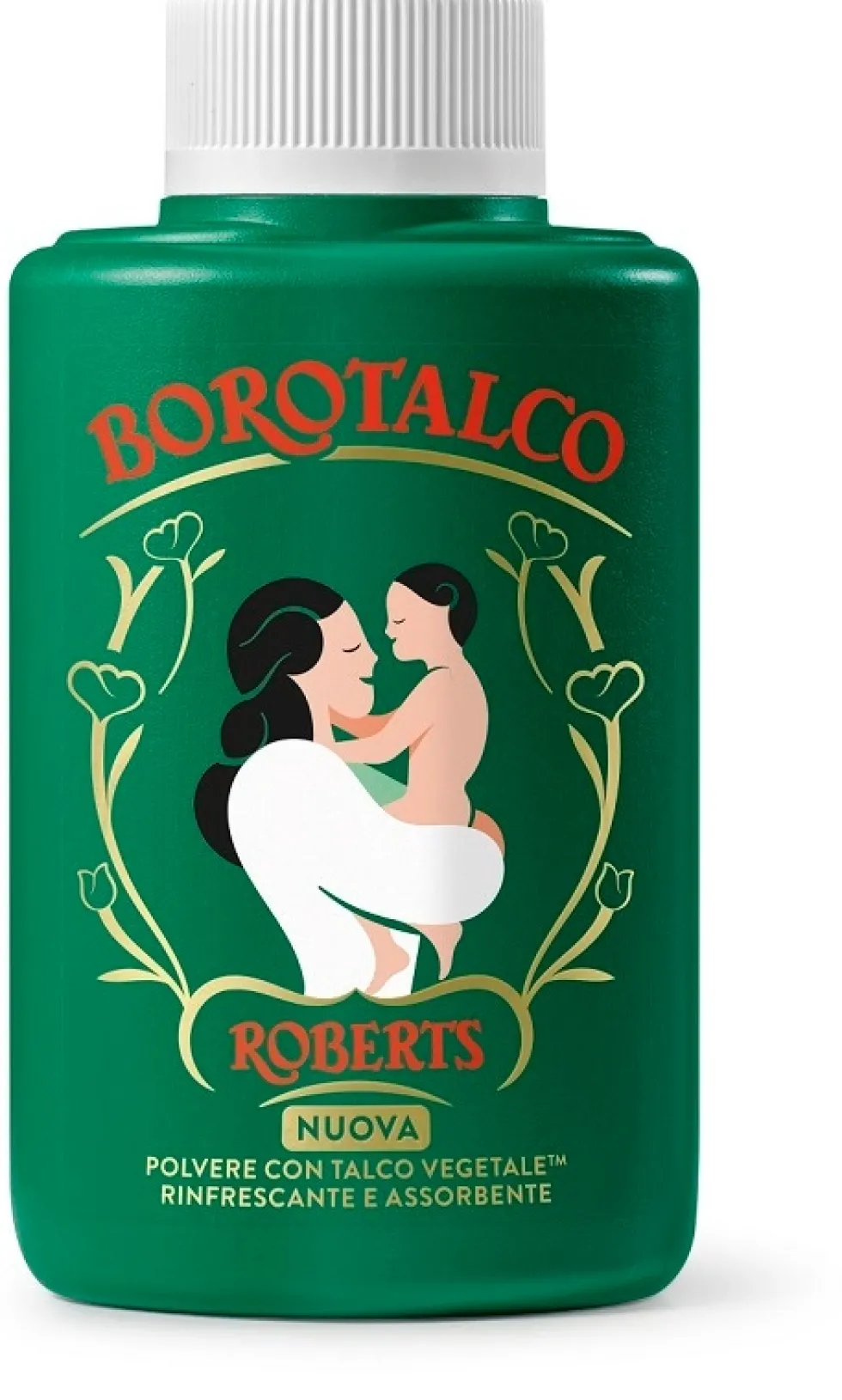 Borotalco Talco Vegetale Polvere assorbente e rinfrescante per pelli sensibili, 70 g