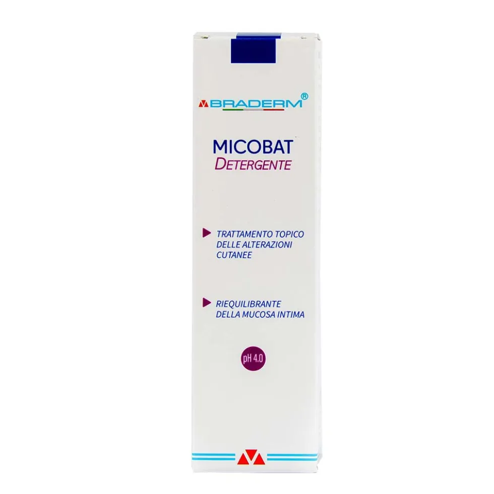Braderm Micobat - Detergente Intimo azione Antibatterica e Antimicotica, 200ml