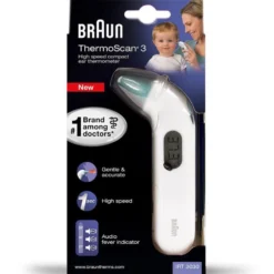 Braun ThermoScan 3 Termometro Infrarossi Auricolare, 1 Pezzo