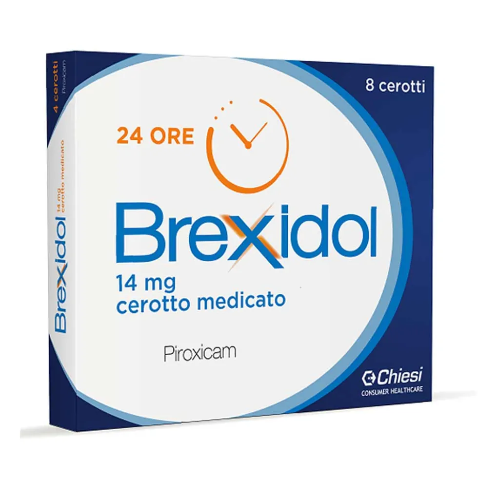 Brexidol Cerotto Medicato 14mg Piroxicam Antidolorifico Locale, 8 Cerotti