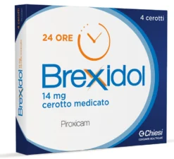 Brexidol 14 mg - Cerotto medicato per i dolori muscolari e articolari, 4 cerotti