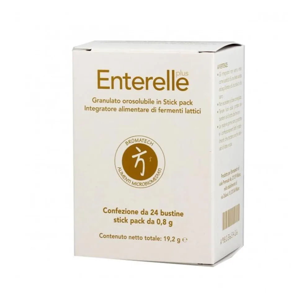 Bromatech Enterelle Plus Granulato di Fermenti Lattici, 24 Bustine Stickpack
