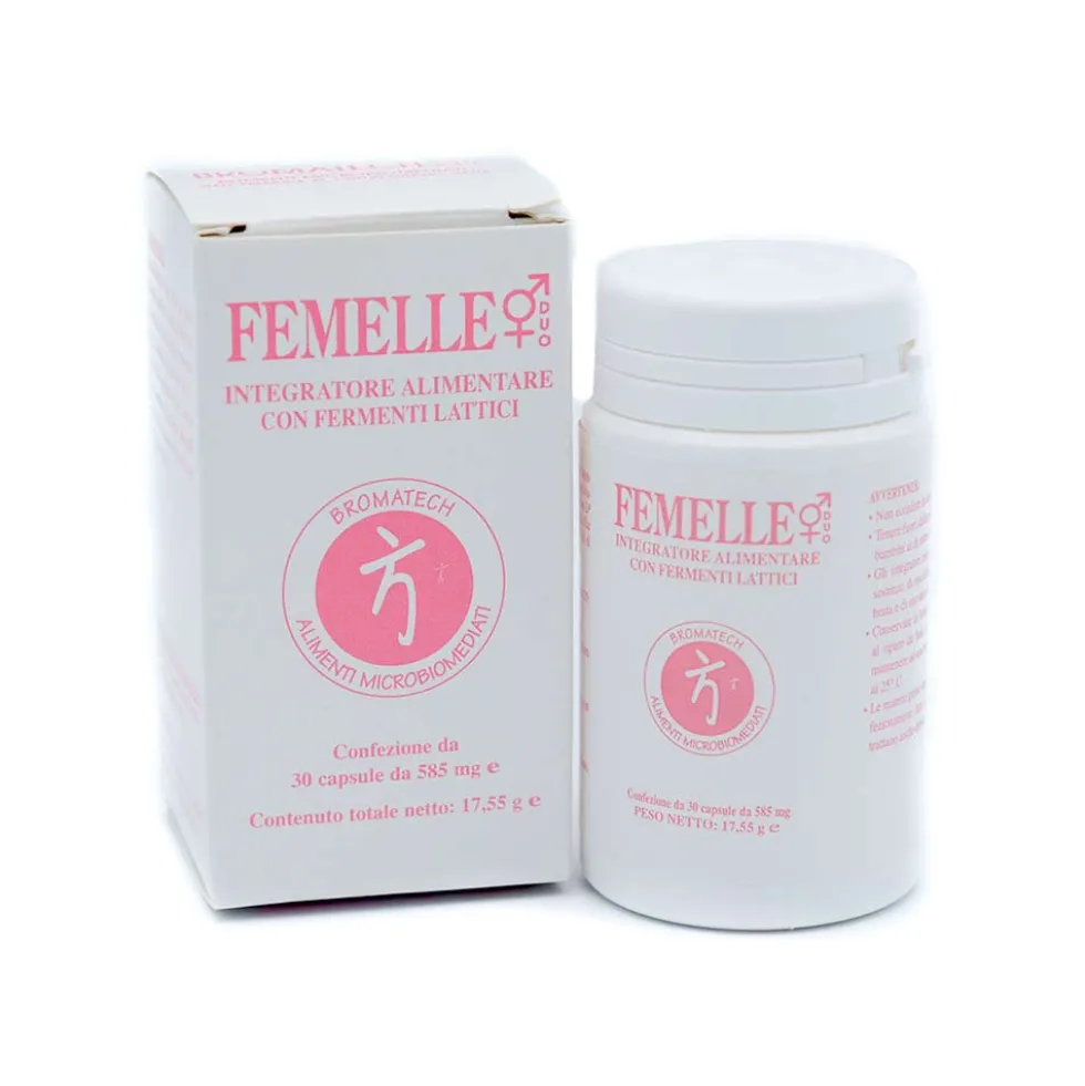 Bromatech Femelle - Integratore di fermenti lattici per la flora intestinale e vaginale, 30 capsule