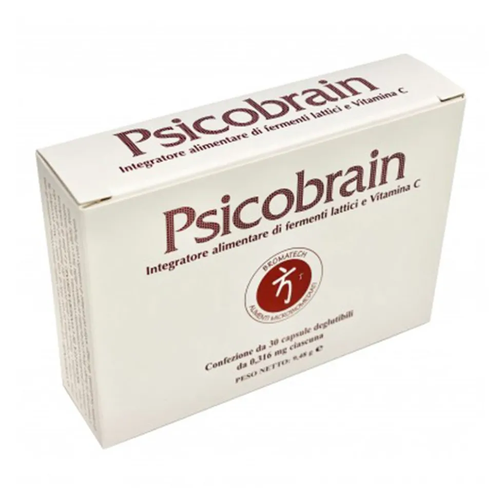 Bromatech Psicobrain Integratore Di Fermenti Lattici, 30 Capsule