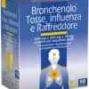 Bronchenolo Tosse Influenza e Raffreddore Soluzione Orale, 10 bustine