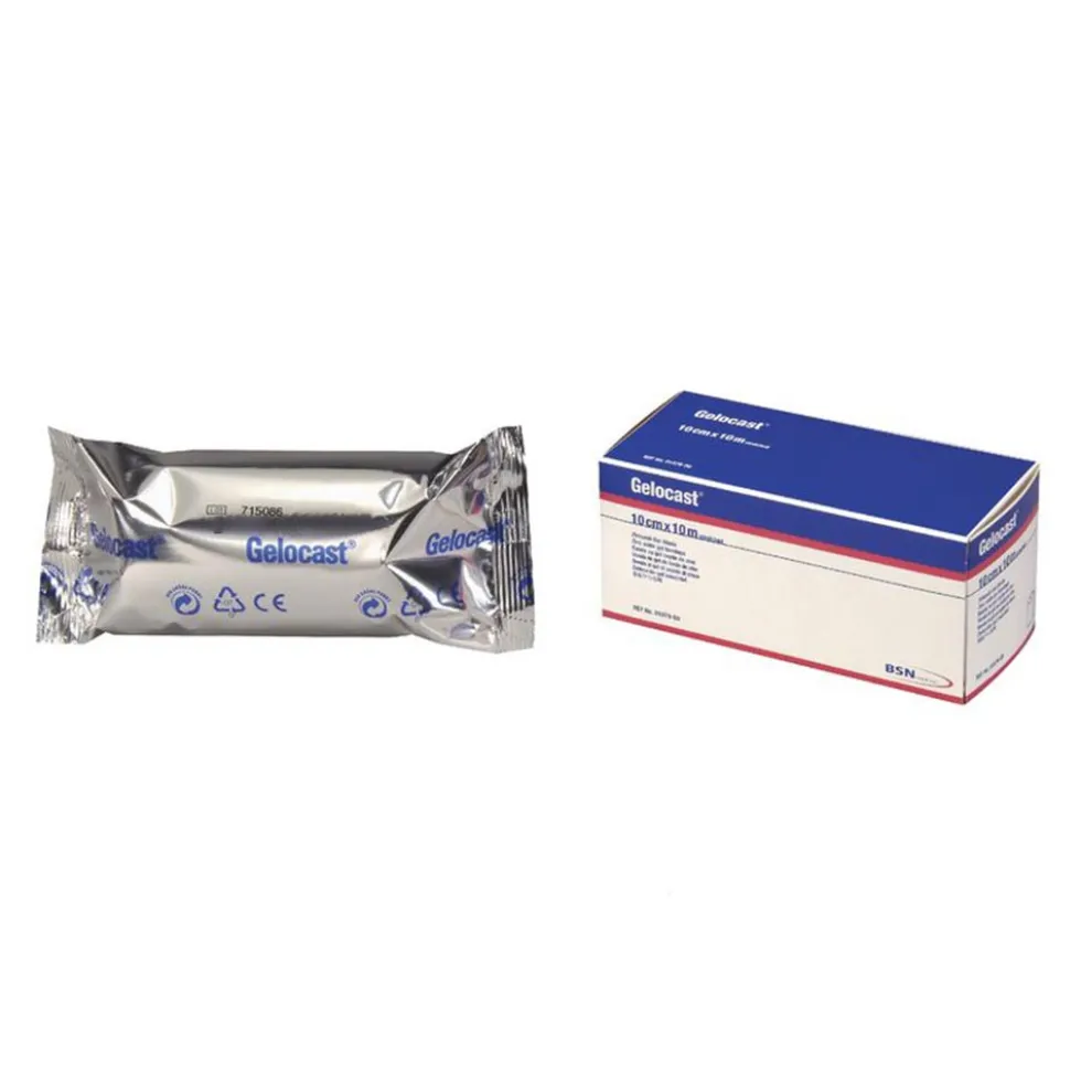 BSN Medical Gelocast Benda in Garza non Elastica all'Ossido di Zinco, 1m x 10cm