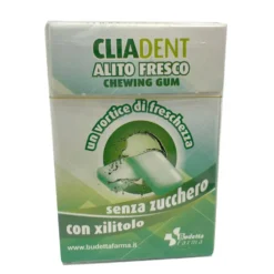 Budetta Farma Cliadent Alito Fresco - Gomme da masticare senza zucchero contro l'alitosi, 24 g