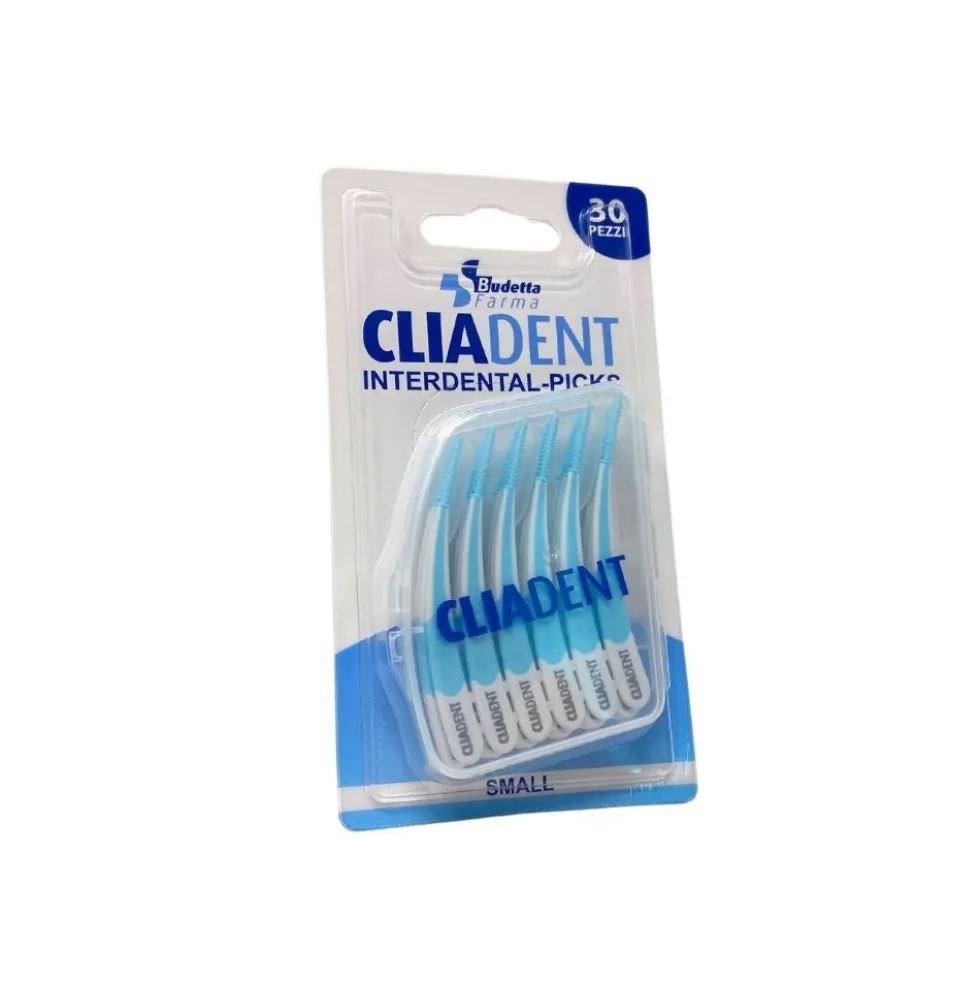 Budetta Farma CliaDent - Scovolini Interdentali Small, 30 Pezzi