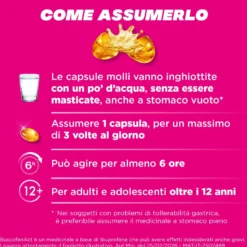 BuscofenAct - Capsule molli di ibuprofene 400 mg per i dolori mestruali e la febbre, 20 capsule