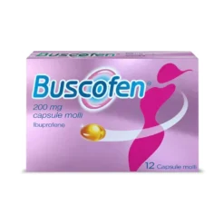 Buscofen 12 Capsule Ibuprofene contro Dolori da Ciclo, 12 Capsule Molli