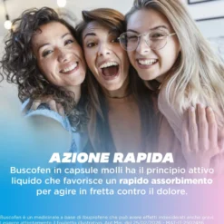 Buscofen 12 Capsule Ibuprofene contro Dolori da Ciclo, 12 Capsule Molli