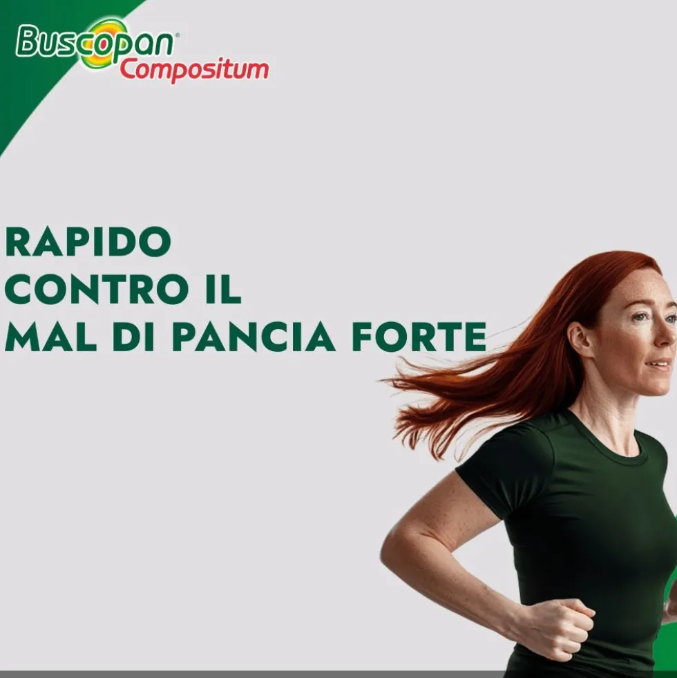 Buscopan Compositum Doppia Azione contro Dolori Forti e Crampi Addominali, 20 Compresse Rivestite