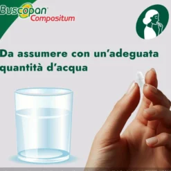 Buscopan Compositum Doppia Azione contro Dolori Forti e Crampi Addominali, 20 Compresse Rivestite