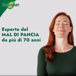 Buscopan contro Mal di Pancia Dolori e Crampi Addominali, 40 Compresse Rivestite