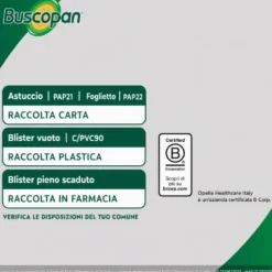 Buscopan contro Mal di Pancia Dolori e Crampi Addominali, 40 Compresse Rivestite