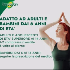 Buscopan contro Mal di Pancia Dolori e Crampi Addominali, 40 Compresse Rivestite
