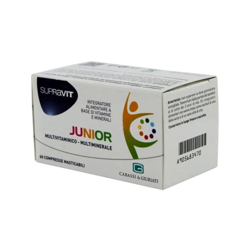 Cabassi & Giuriati Supravit - Junior Integratore, 60 Compresse Masticabili