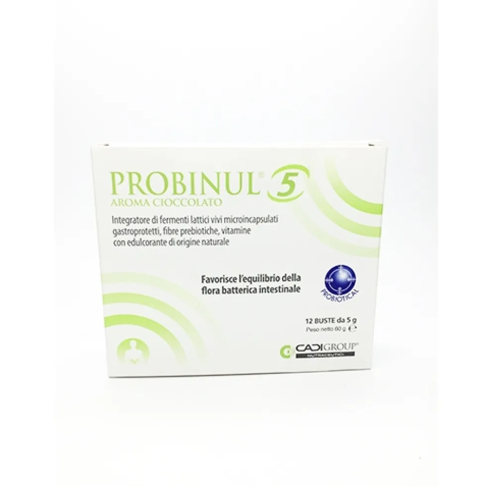CaDi Group Probinul 5 Integratore Alimentare Aroma cioccolato 12 Bustine