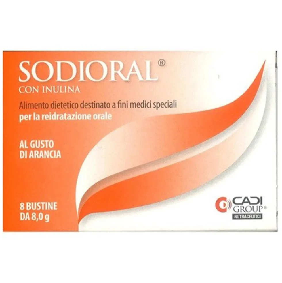 CaDi Group Sodioral con Inulina Alimento a Fini Medici Speciali, 8 Bustine