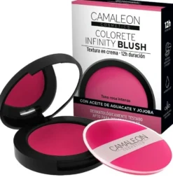 Camaleon Infinity Blush Lampone - Fard in crema impermeabile e idratante con oli naturali, 1 pezzo