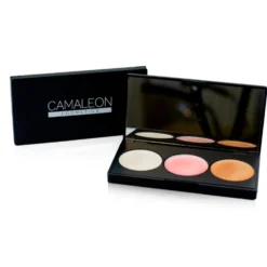 Camaleon Palette illuminante in crema - Illuminante viso a 3 colori con oli naturali, 7,5 g