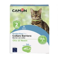 Camon Collare Barriera all'Olio di Neem per Gatto, 1 collare