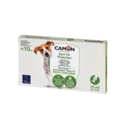 Camon Fiale spot-on antiparassitarie per i cani fino a 10 kg, 5 fiale da 3 ml