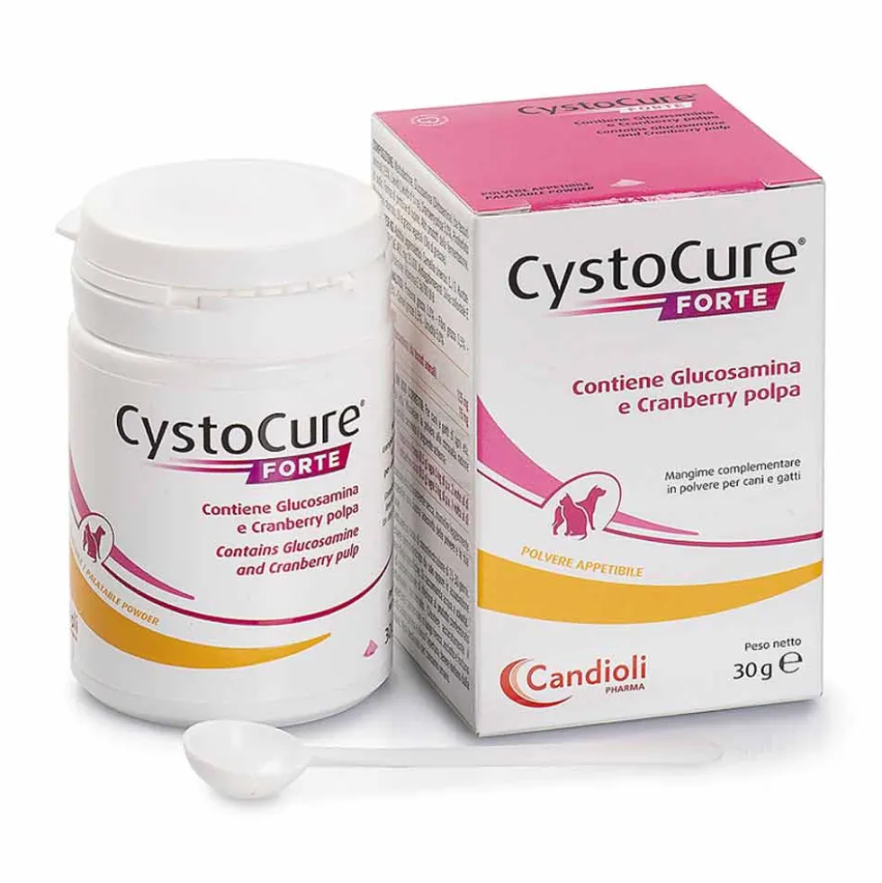 Candioli CystoCure FORTE Mangime Cane Gatti Infezioni Vie Urinarie, 30g