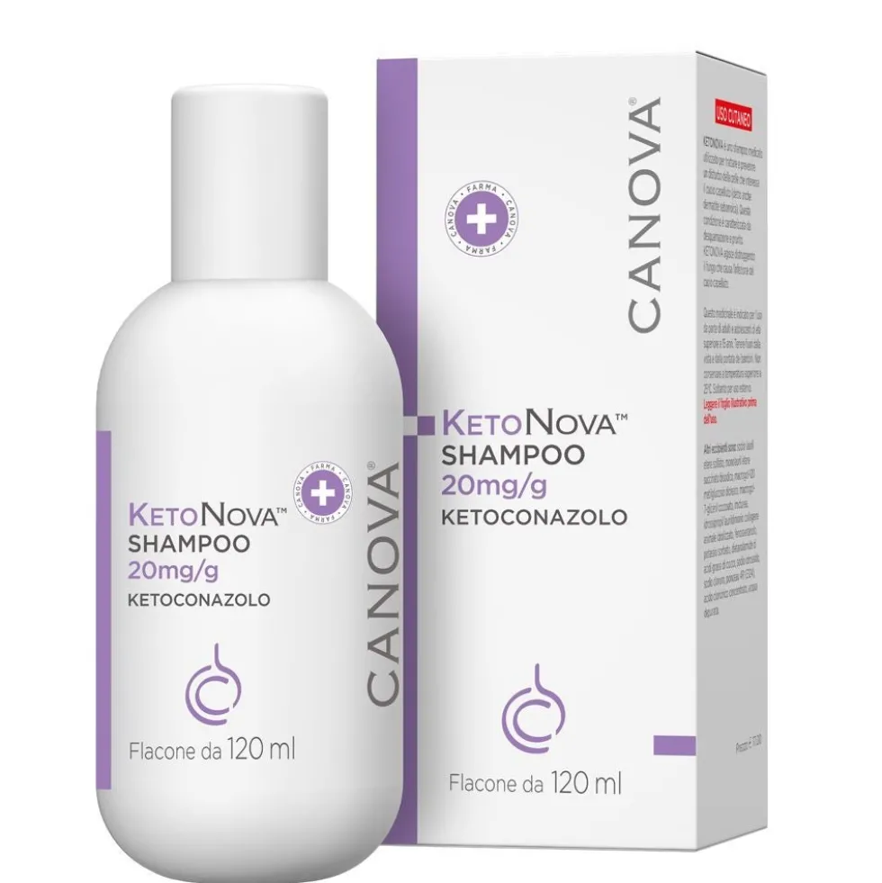 Canova Ketonova Shampoo Ketoconazolo 20mg/g, 120ml