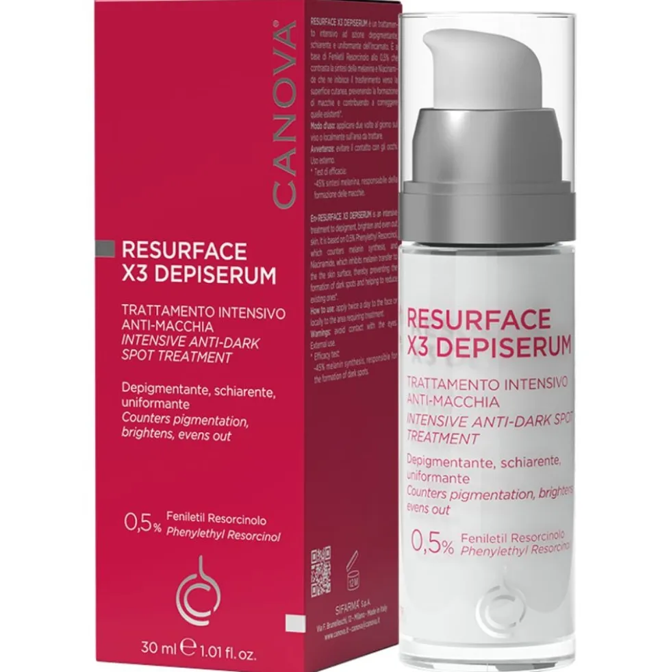 Canova Resurface X3 Depiserum Siero Viso Trattamento Intensivo Anti-Macchia, 30ml
