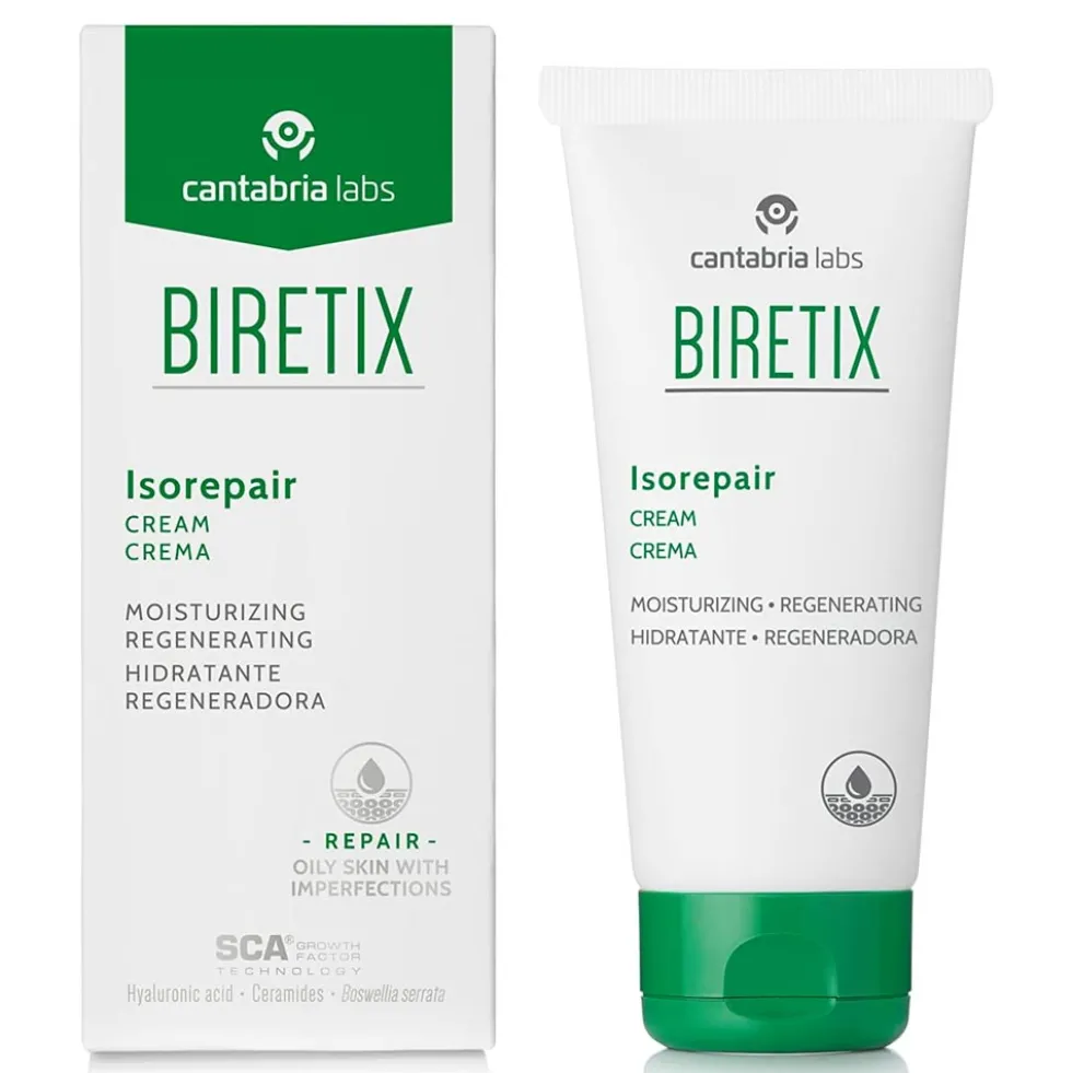 Cantabria Labs Biretix - Isorepair Crema Idratante e Rigenerante, 50ml